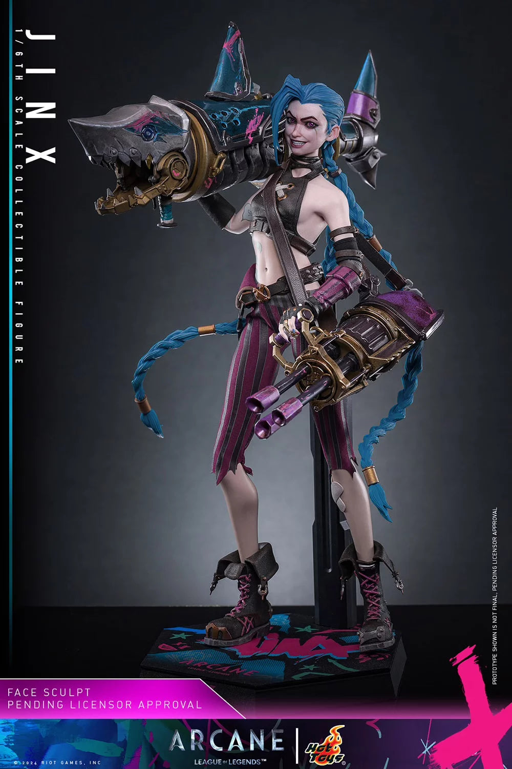 Arcane : League of Legends Collectible Action Figurine 1/6 Jinx 27cm Hot Toys TMS137