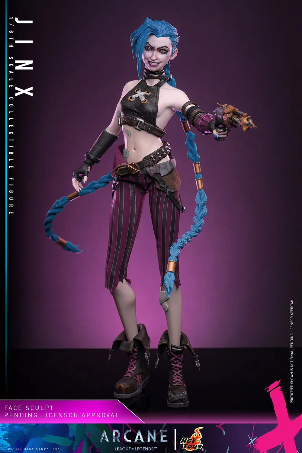 Arcane : League of Legends Collectible Action Figurine 1/6 Jinx 27cm Hot Toys TMS137
