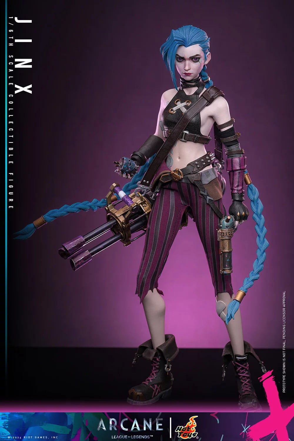 Arcane : League of Legends Collectible Action Figurine 1/6 Jinx 27cm Hot Toys TMS137