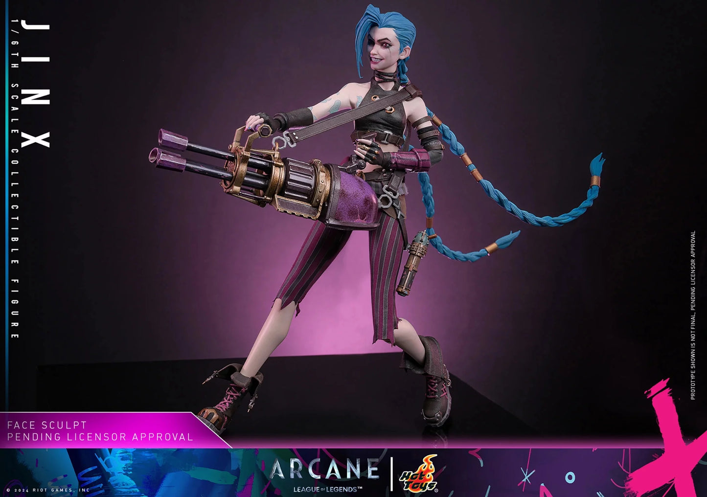 Arcane : League of Legends Collectible Action Figurine 1/6 Jinx 27cm Hot Toys TMS137