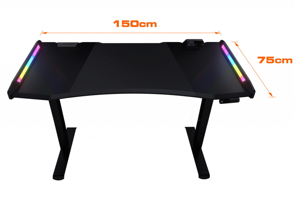Bureau Gamer ergonomique motorisé Cougar E-Mars RGB (Noir)