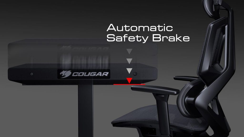 Bureau Gamer ergonomique motorisé Cougar E-Mars RGB (Noir)