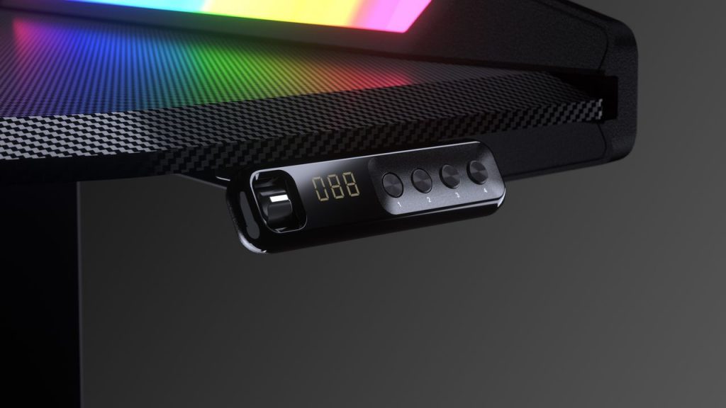 Bureau Gamer ergonomique motorisé Cougar E-Mars RGB (Noir)