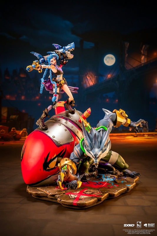 LEAGUE OF LEGENDS - Jinx & Warwick - Statuette Diorama 1/10 37cm