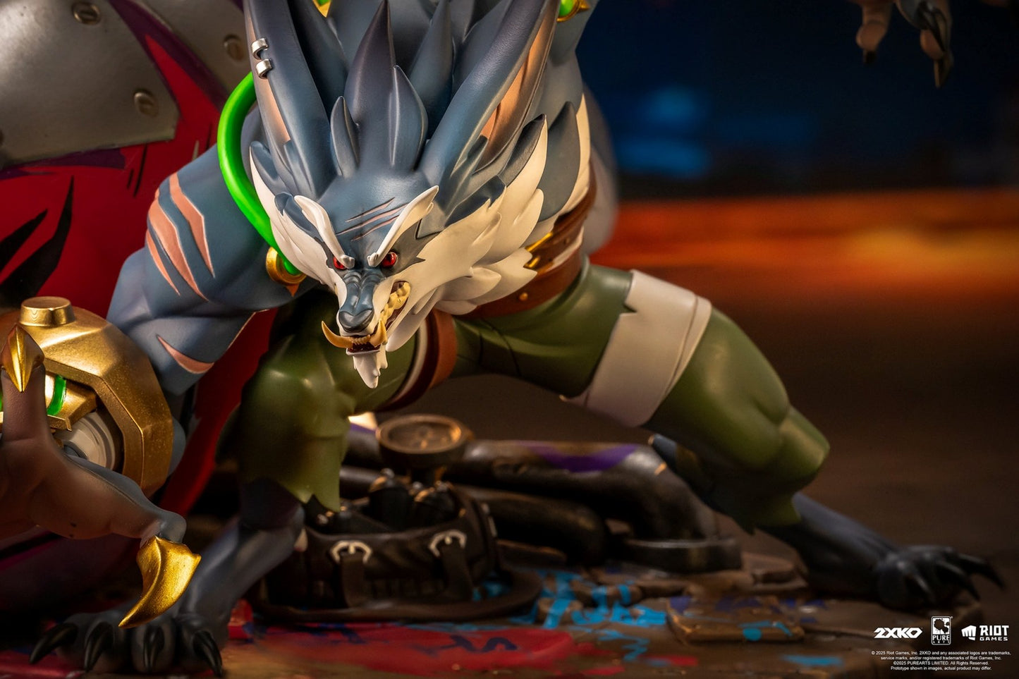 LEAGUE OF LEGENDS - Jinx & Warwick - Statuette Diorama 1/10 37cm