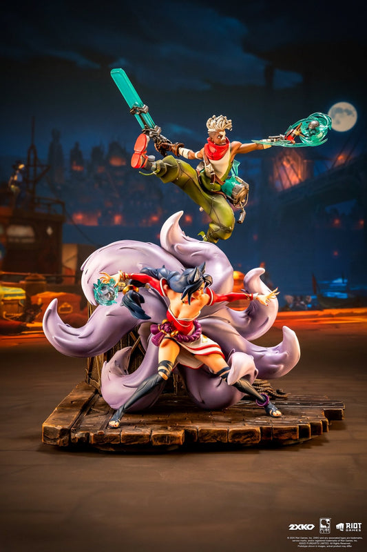 LEAGUE OF LEGENDS - Ekko & Ahri - Statuette Diorama 1/10 30cm