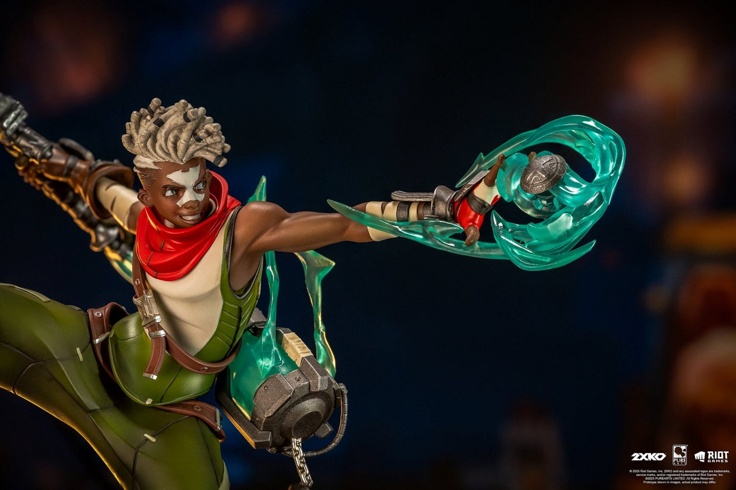 LEAGUE OF LEGENDS - Ekko & Ahri - Statuette Diorama 1/10 30cm