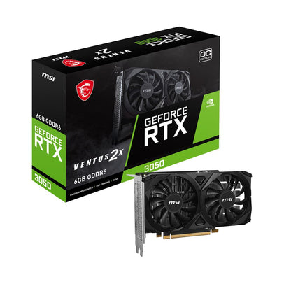 Carte Graphique Nvidia MSI GeForce RTX 3050 Ventus 2X E OC 6Go