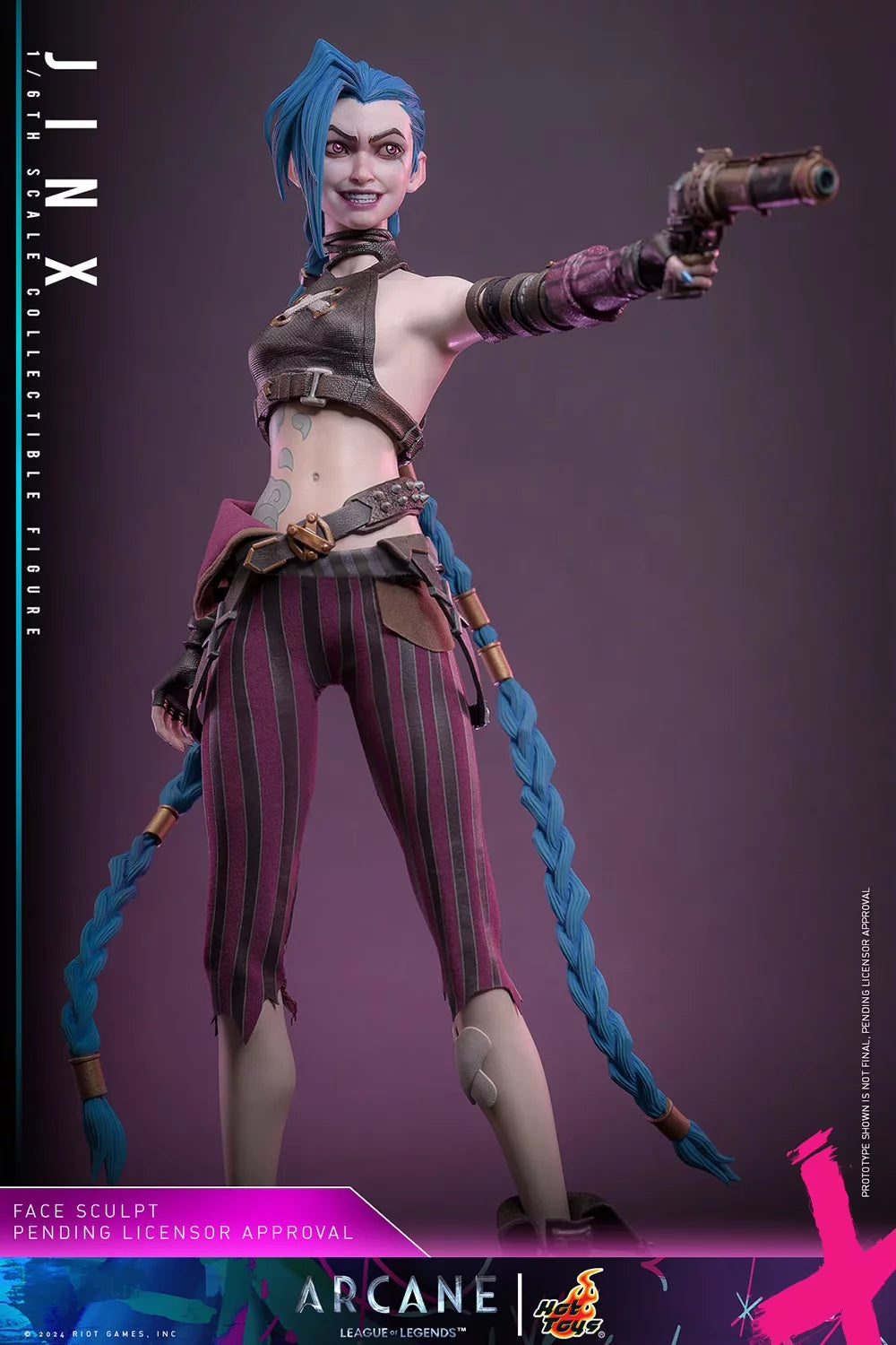 Arcane : League of Legends Collectible Action Figurine 1/6 Jinx 27cm Hot Toys TMS137