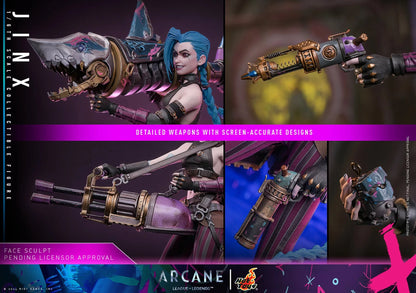 Arcane : League of Legends Collectible Action Figurine 1/6 Jinx 27cm Hot Toys TMS137