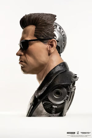 PureArts - 1:1 Scale Bust - Terminator 2: Le Jugement dernier - T-800 Modèle 101 Buste 58cm
