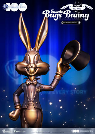 Warner Bros - MC-070 - 100th Anniversary of Warner Bros. Studios - Statue Bugs Bunny Tuxedo Master Craft - 46cm