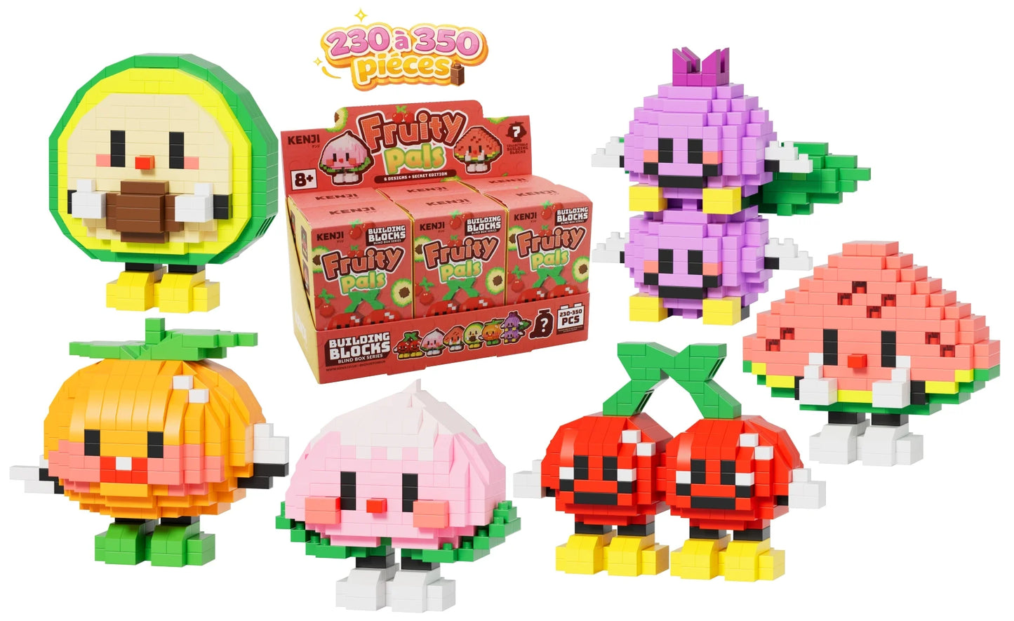 KAWAI BOX - Fruity Pals - Kit de Construction 230 à 350pcs