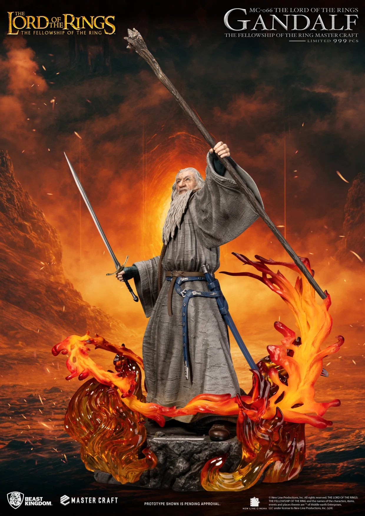 LE SEIGNEUR DES ANNEAUX - Gandalf - Statuette Master Craft 58cm
