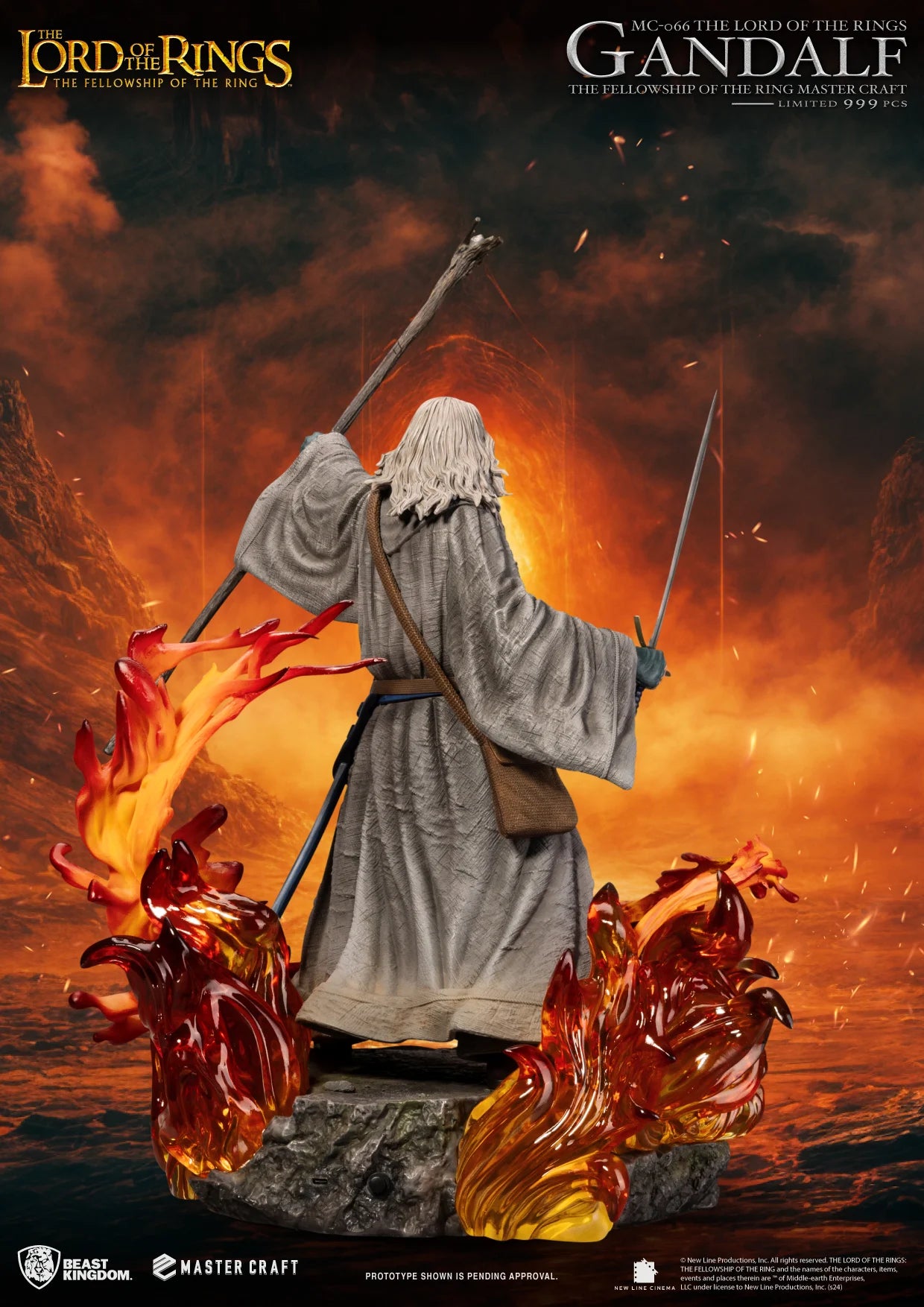 LE SEIGNEUR DES ANNEAUX - Gandalf - Statuette Master Craft 58cm