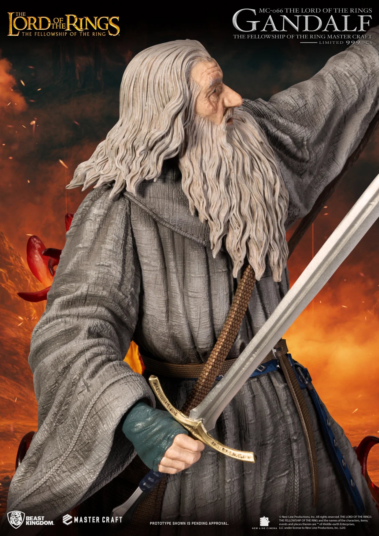 LE SEIGNEUR DES ANNEAUX - Gandalf - Statuette Master Craft 58cm