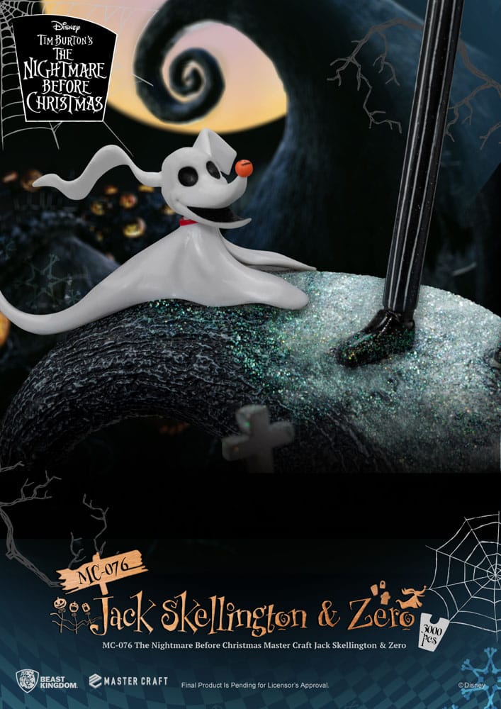 NBX - Jack Skellington & Zero - Statuette Master Craft 39cm