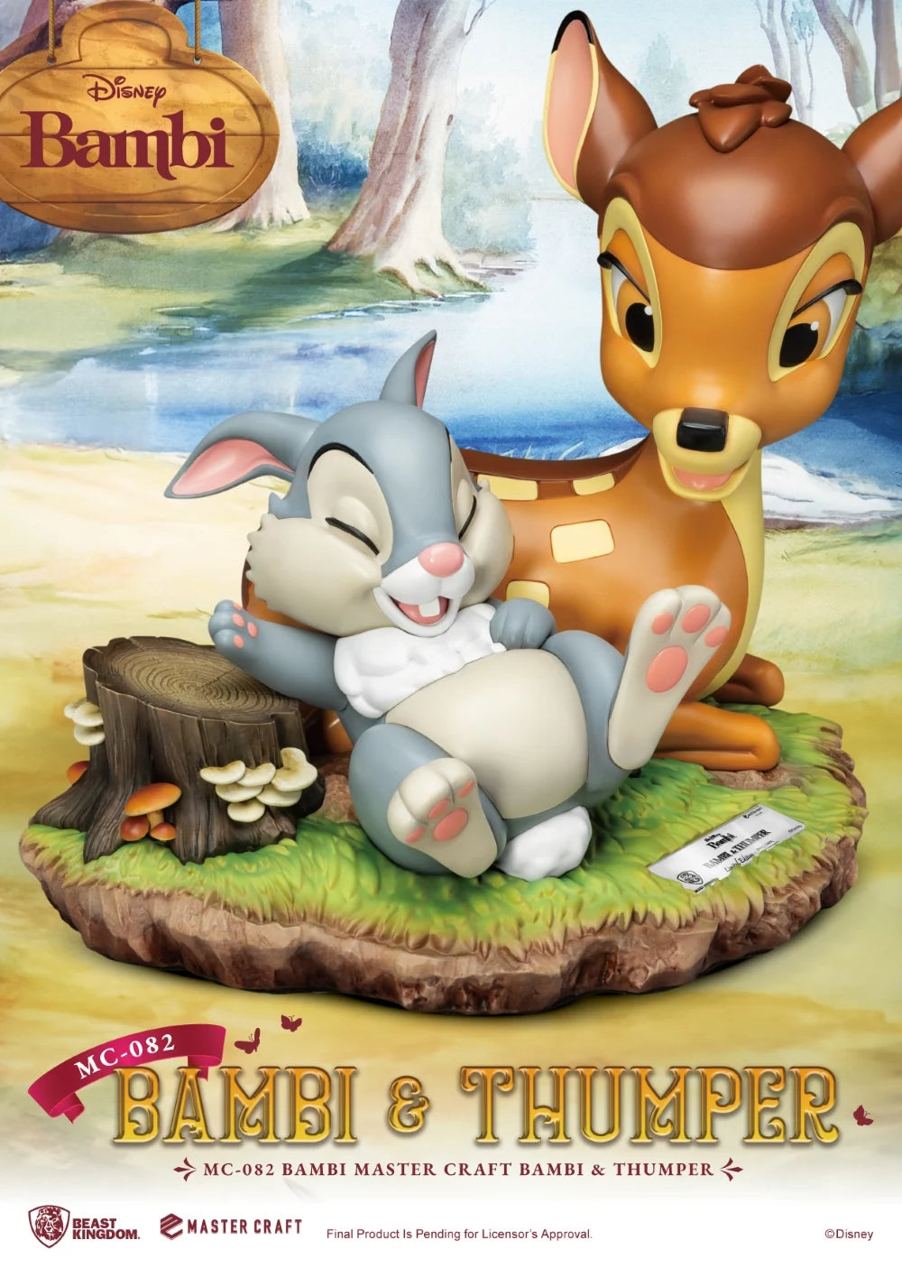 BAMBI - Bambi & Panpan - Statuette Master Craft 26.5cm