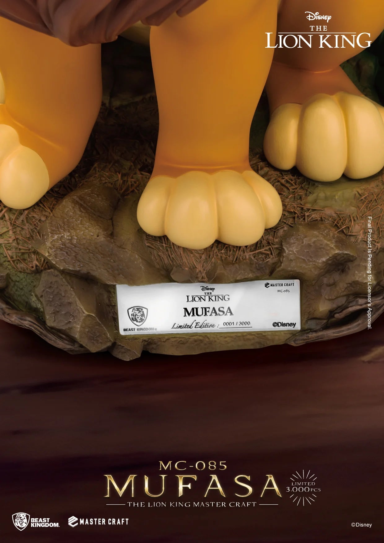 LE ROI LION - Mufasa - Statuette Master Craft 35.6cm