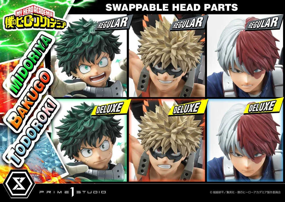 MY HERO ACADEMIA - Midoriya, Bakugo & Todoroki - Statuette Deluxe 69cm PRIME 1 STUDIO