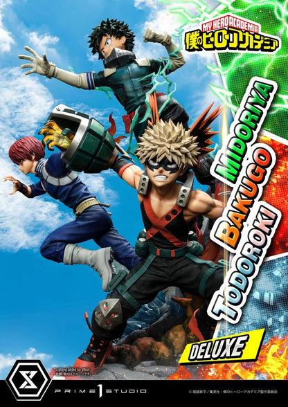 MY HERO ACADEMIA - Midoriya, Bakugo & Todoroki - Statuette Deluxe 69cm PRIME 1 STUDIO