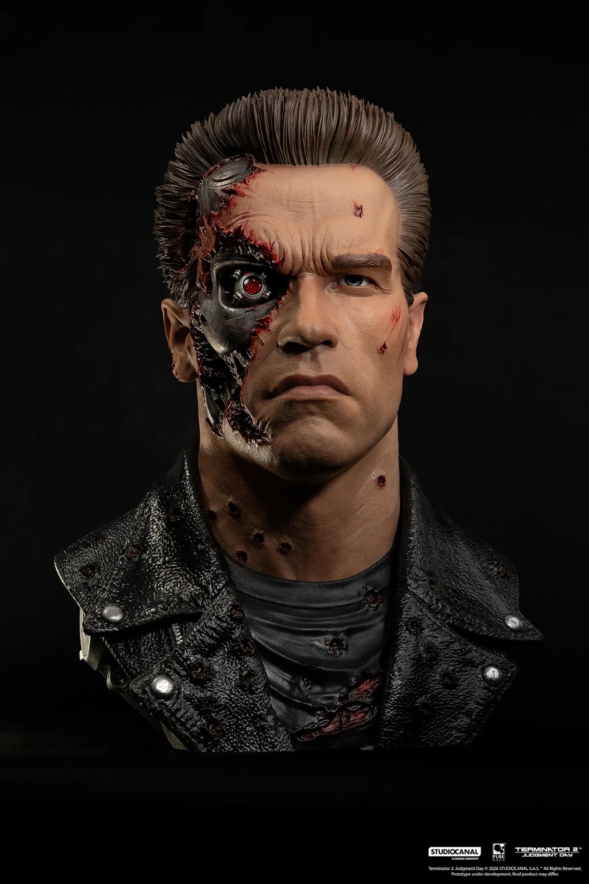 TERMINATOR 2 - T-800 Model 101 Endommagé - Masque Scale Art 1/1 47cm