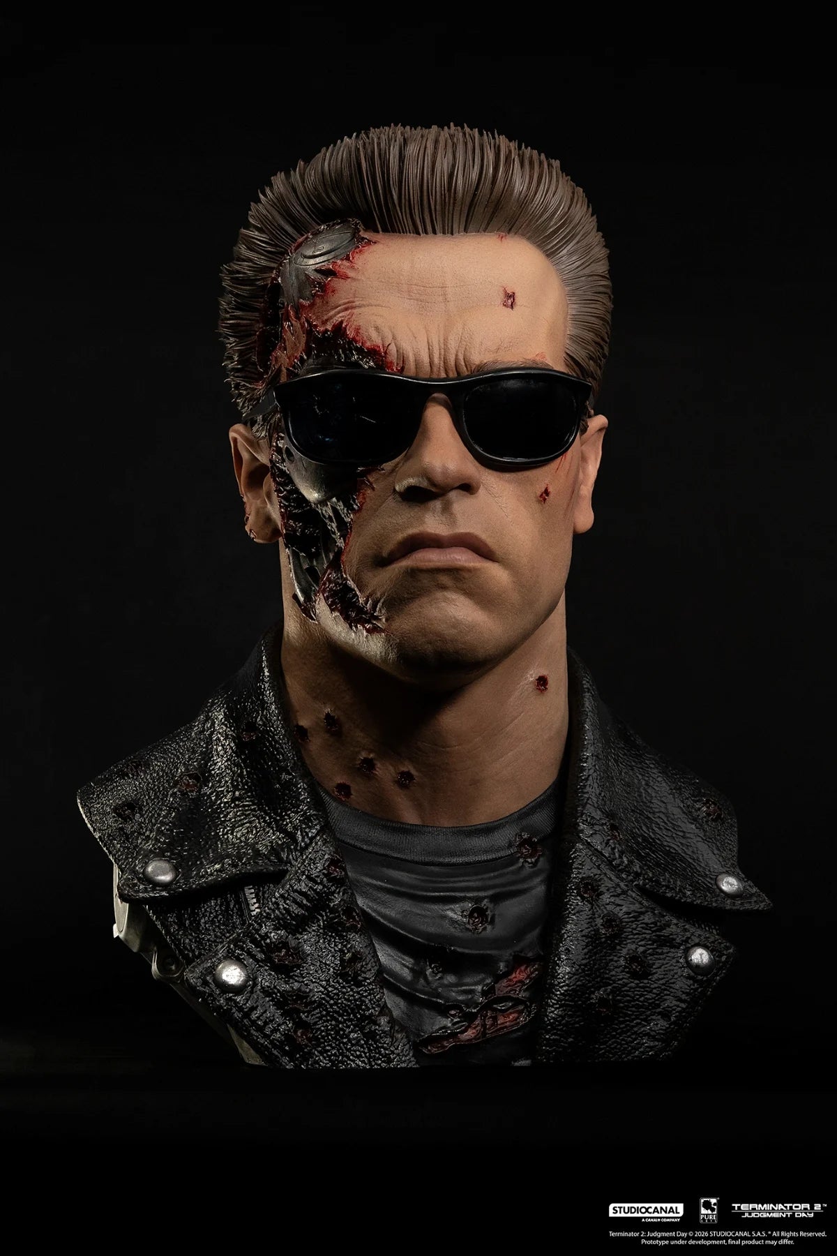 TERMINATOR 2 - T-800 Model 101 Endommagé - Masque Scale Art 1/1 47cm