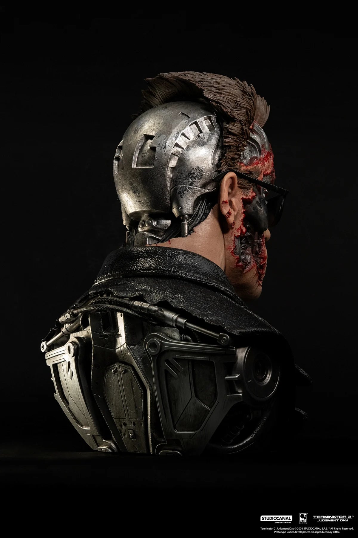 TERMINATOR 2 - T-800 Model 101 Endommagé - Masque Scale Art 1/1 47cm