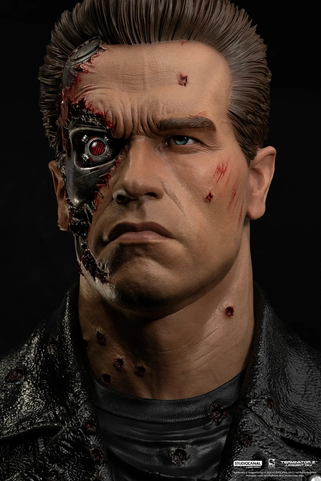 TERMINATOR 2 - T-800 Model 101 Endommagé - Masque Scale Art 1/1 47cm