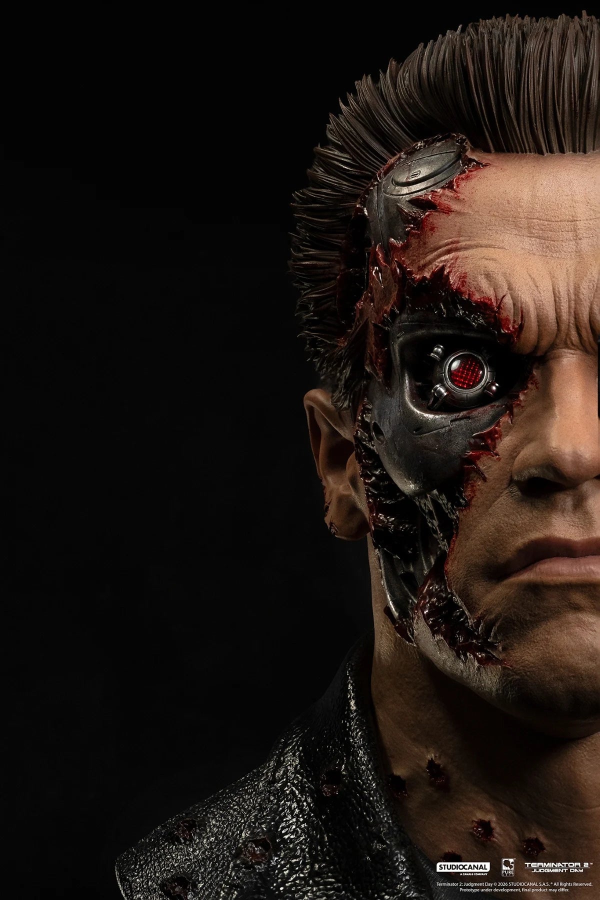 TERMINATOR 2 - T-800 Model 101 Endommagé - Masque Scale Art 1/1 47cm