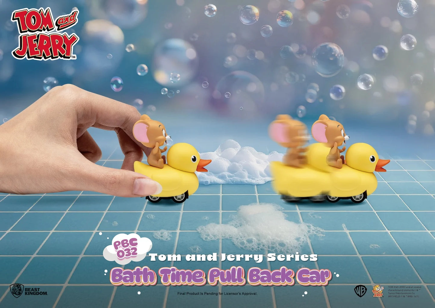 TOM AND JERRY - Bath Time Pull Black Car- Blind Box