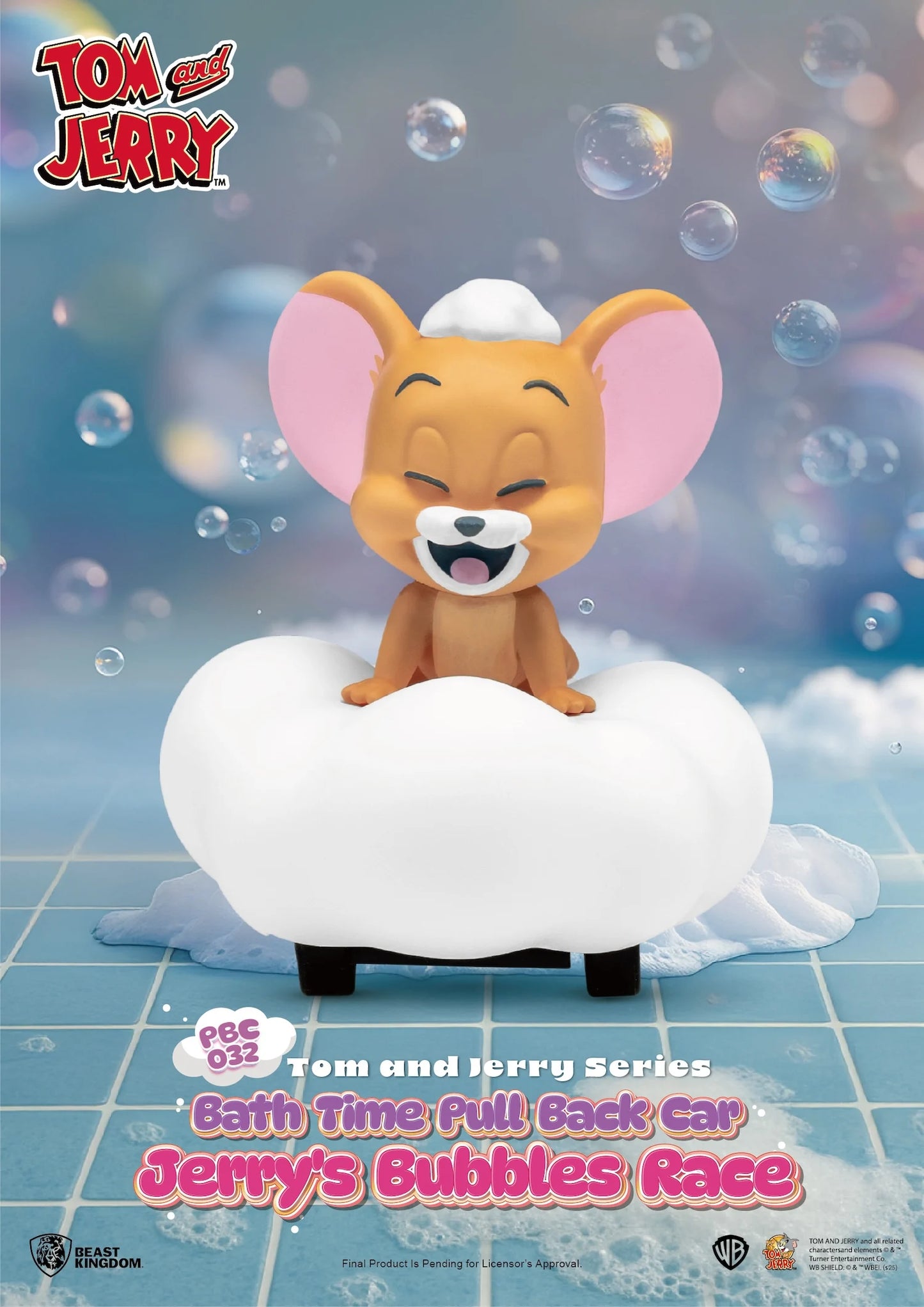 TOM AND JERRY - Bath Time Pull Black Car- Blind Box
