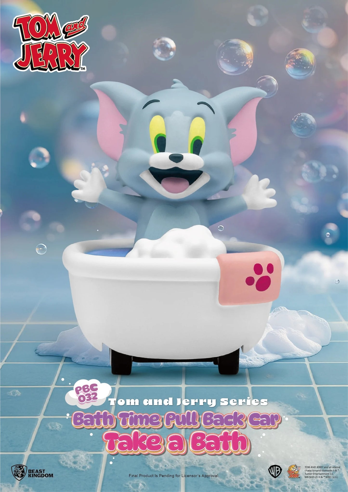 TOM AND JERRY - Bath Time Pull Black Car- Blind Box