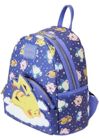 POKEMON - Pikachu et Amis dormant - Mini Sac à Dos LoungeFly