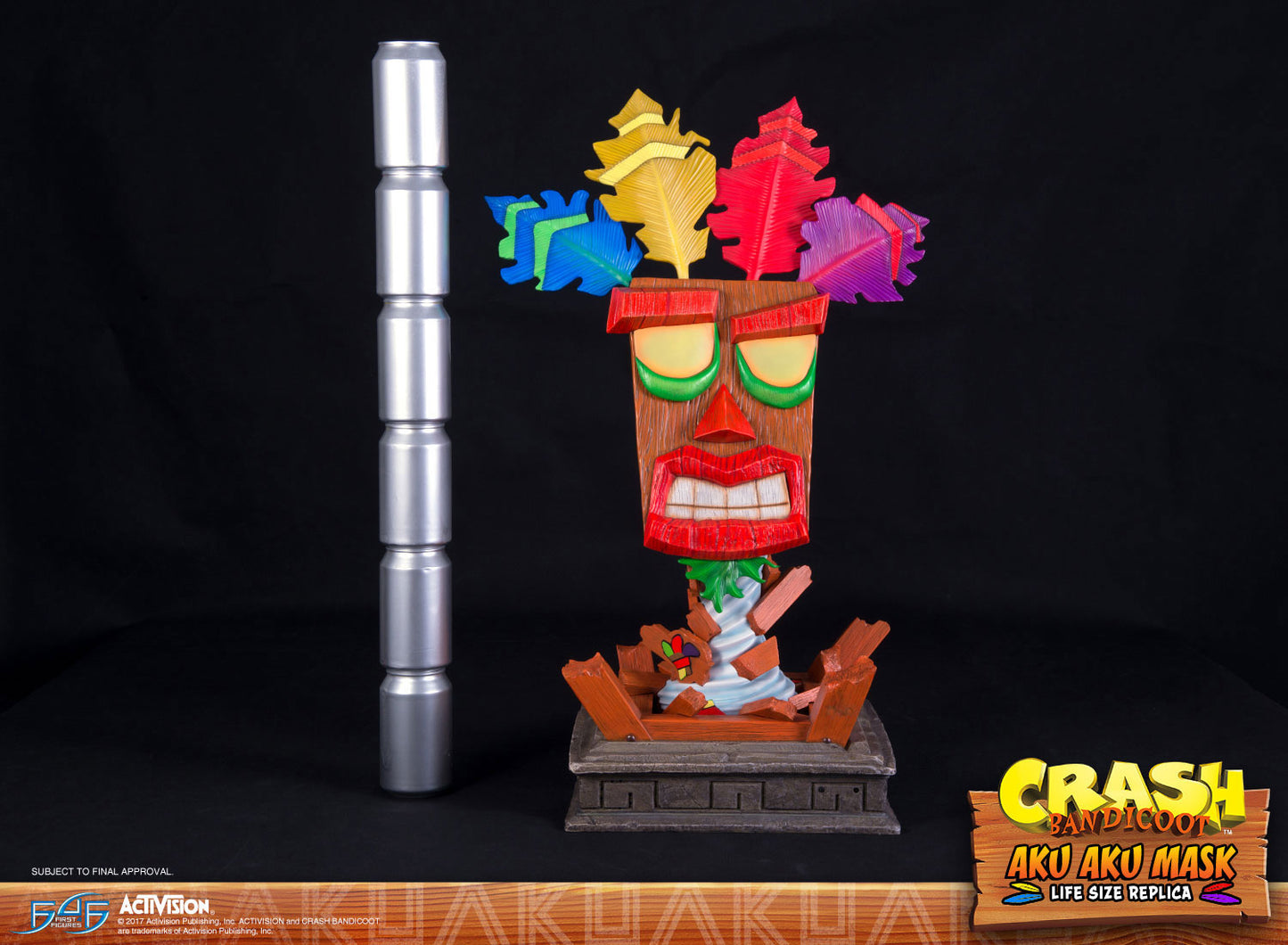 CRASH BANDICOOT - Masque taille réelle Aku Aku - 65cm