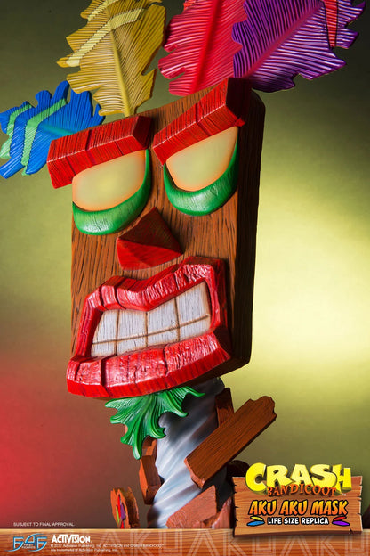 CRASH BANDICOOT - Masque taille réelle Aku Aku - 65cm