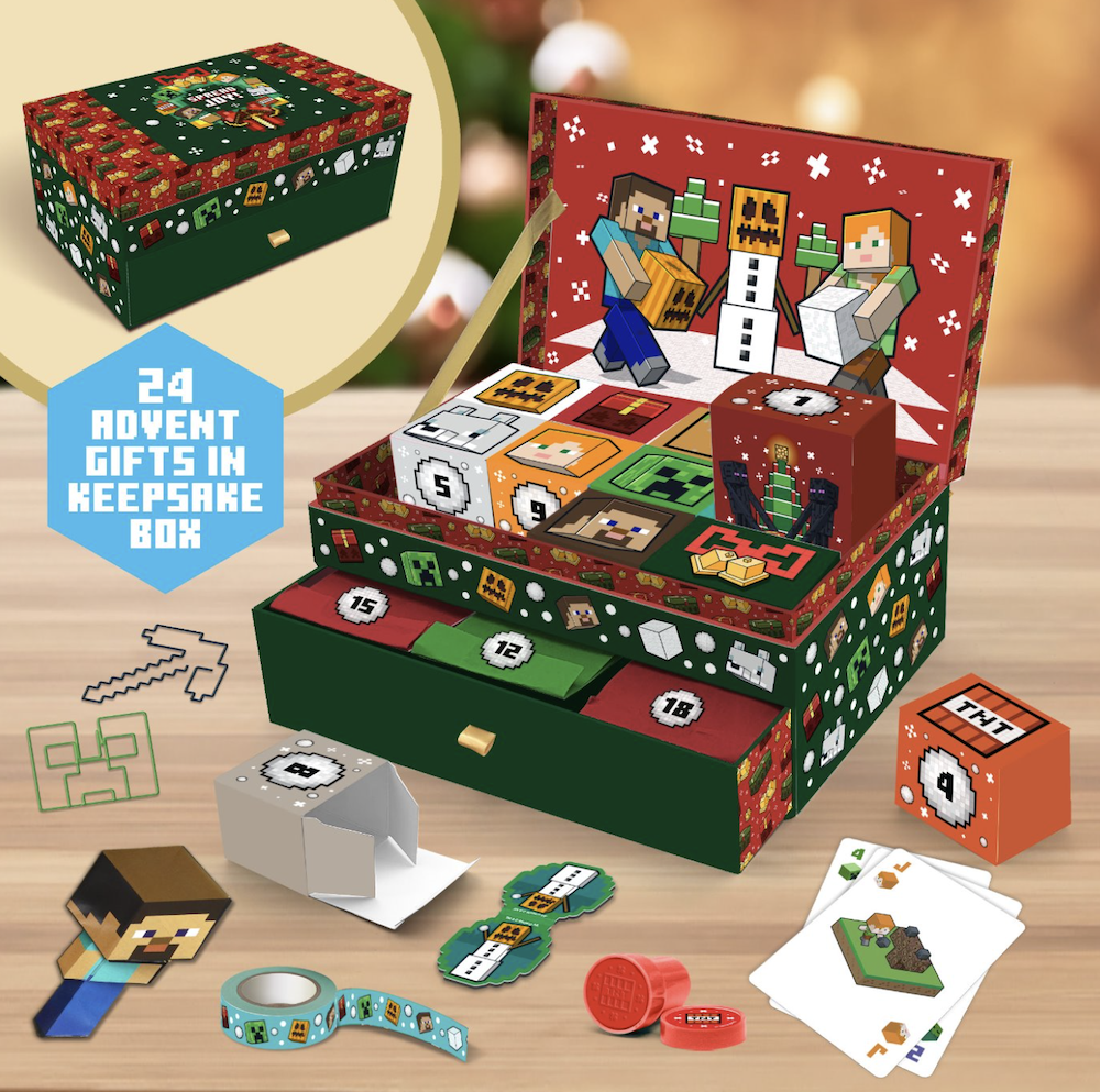 MINECRAFT - Coffret Souvenir - Calendrier de l'Avent 24 boites