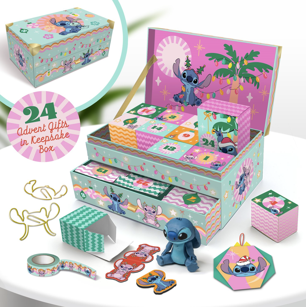 STITCH - Coffret Souvenir - Calendrier de l'Avent 24 boites