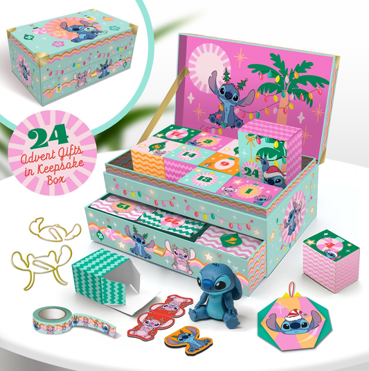 STITCH - Coffret Souvenir - Calendrier de l'Avent 24 boites