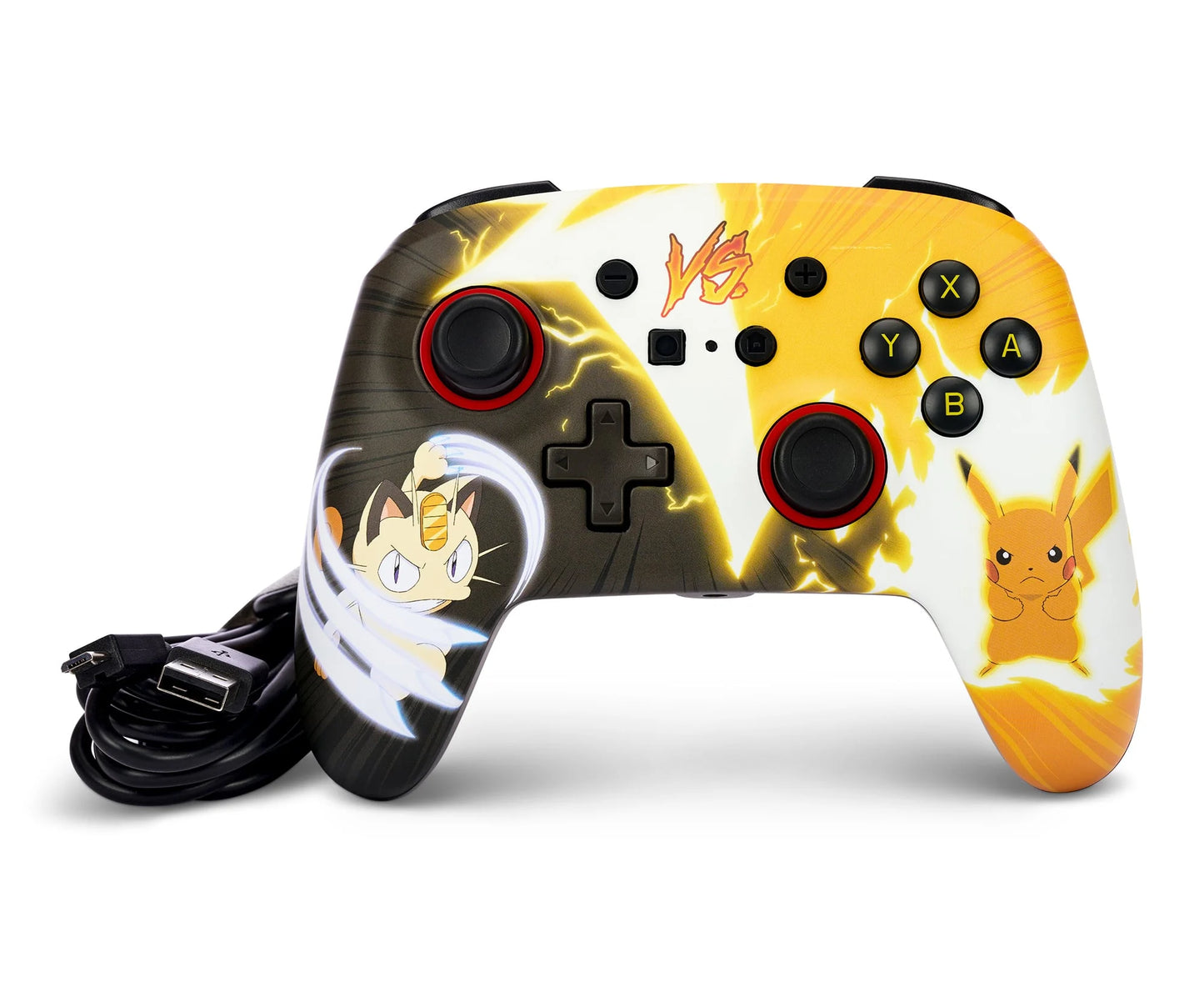 Manette filaire Pikachu vs. Meowth - Nintendo Switch / PC