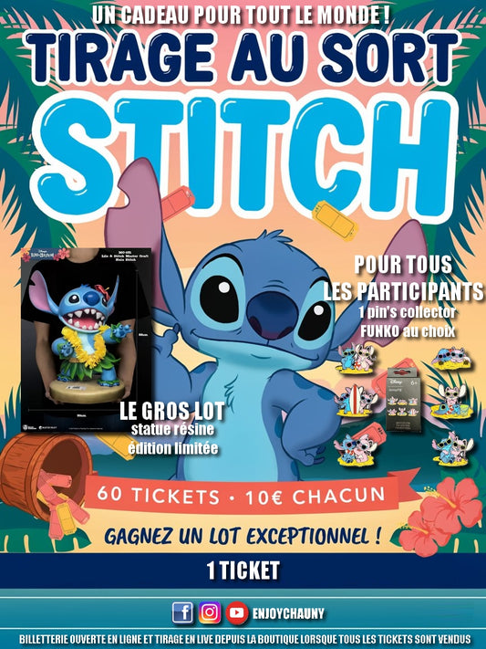 TIRAGE AU SORT STITCH, UN CADEAU POUR TOUT LE MONDE