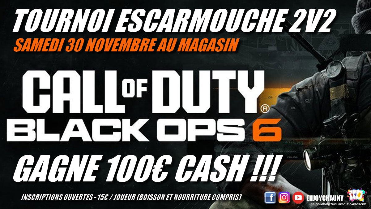 TOURNOI BLACK OPS 6 - PACK TEAM 2 JOUEURS