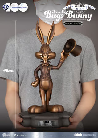 Warner Bros - MC-070 - 100th Anniversary of Warner Bros. Studios - Statue Bugs Bunny Tuxedo Master Craft - 46cm