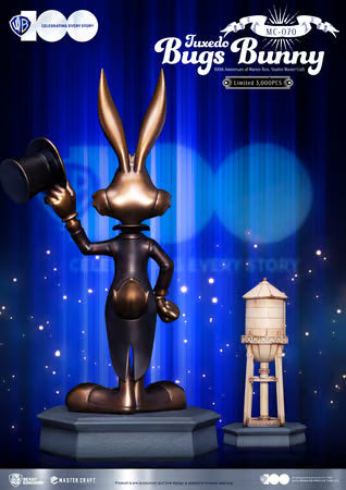 Warner Bros - MC-070 - 100th Anniversary of Warner Bros. Studios - Statue Bugs Bunny Tuxedo Master Craft - 46cm